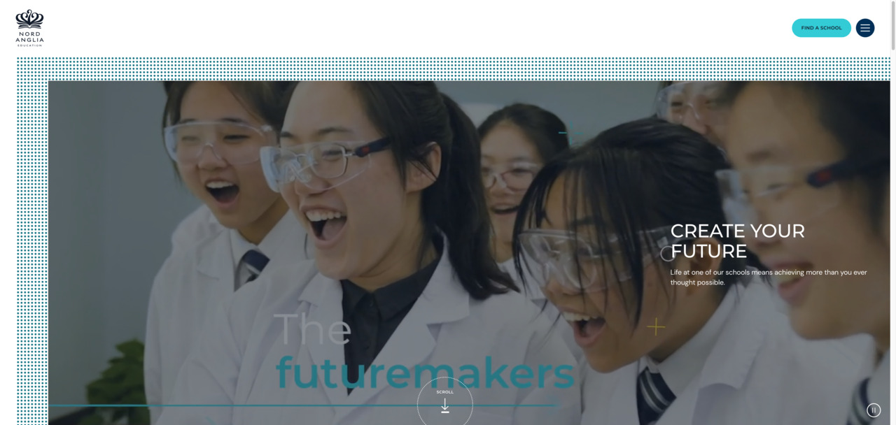 Screenshot of the Home Page of NORD ANGLIA INTERNATIONAL PRE-SCHOOL (SAI KUNG)